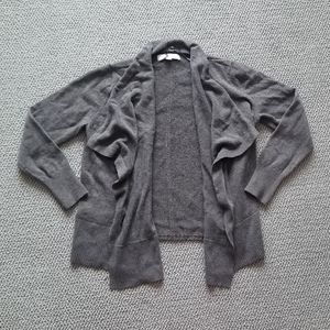 LOFT Wool Drape Cardigan Large Petite